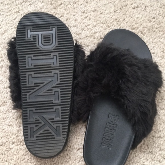 Black Pink slippers! - Picture 3 of 3